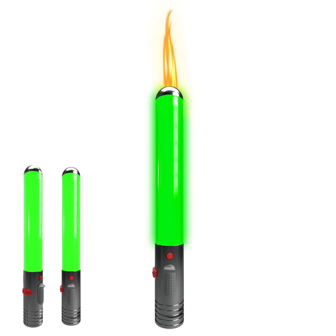 Saber Refillable Gas Torch Green