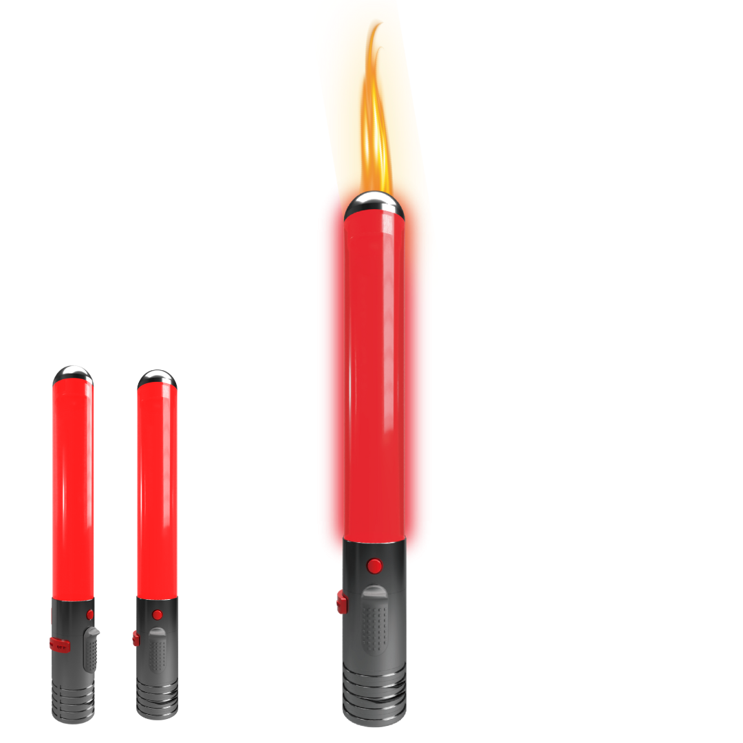 Saber Refillable Gas Torch Red