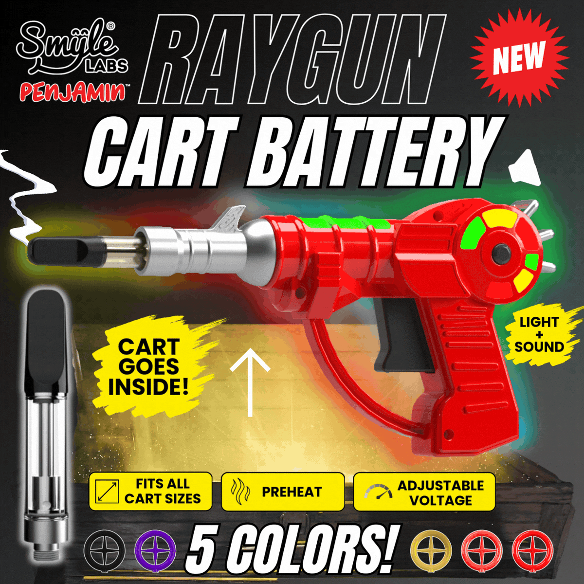 Raygun Cart Battery by Smyle Labs Shop Penjamin Store