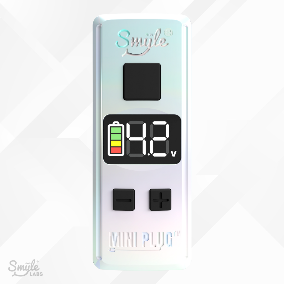 Mini Plug 510 Cart Battery with Built-in USB-C Cable, Adjustable Voltage, LED Display