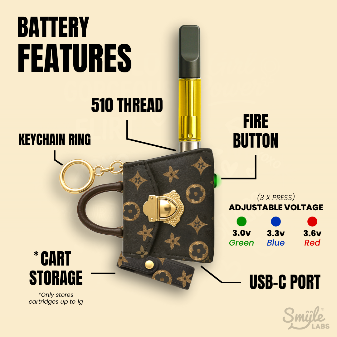 NEW! Purse 510 Cart Battery - Pursejamin by Smyle Labs