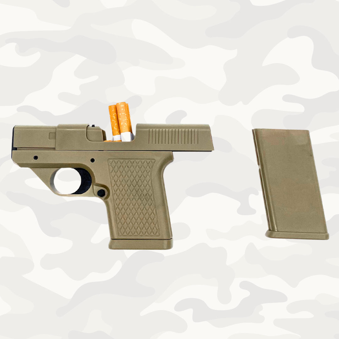 Pyro pistol open with cartridge