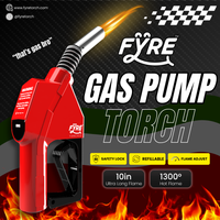 "Gas Pump" Shaped Torch Refillable and Adjustable Flame