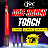 NEW! Saber Shaped Torch with Glowing Lights and Adjustable Flame