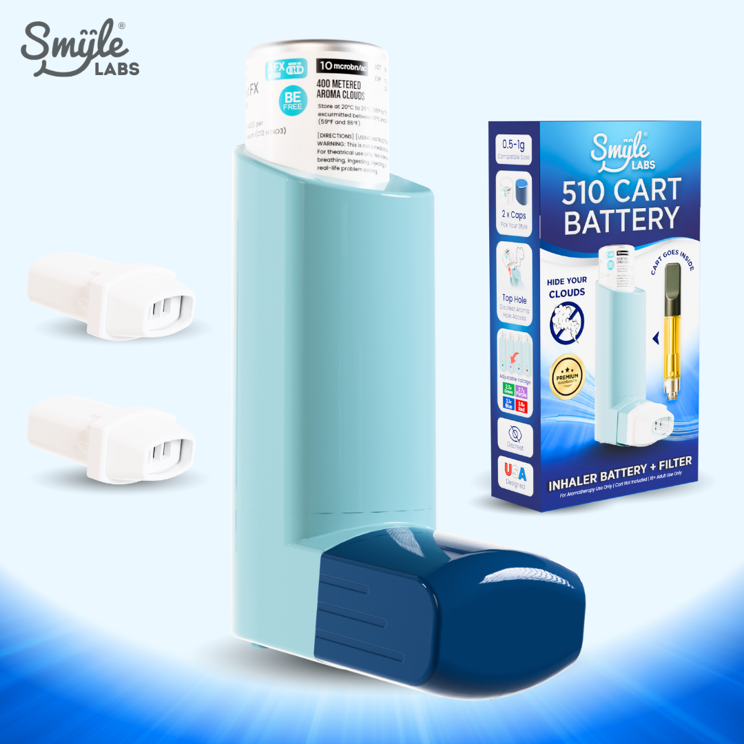 Smyle Inhaler 510 Battery and Cloud Filters White Smyle Inhaler 510 Battery and Cloud Filters White