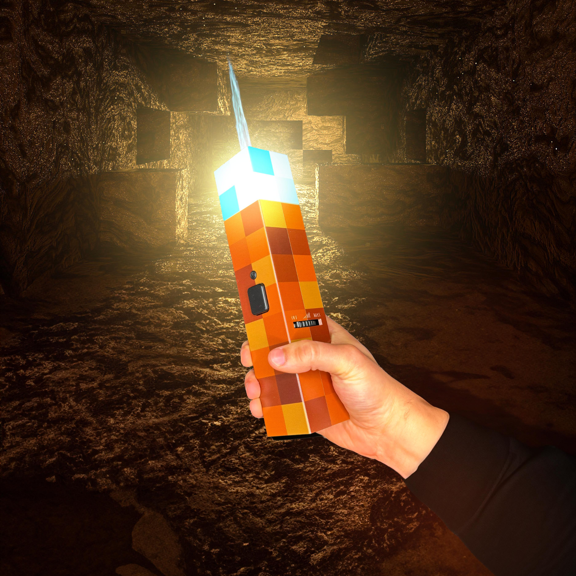 Holding Pixel Torch in a cave