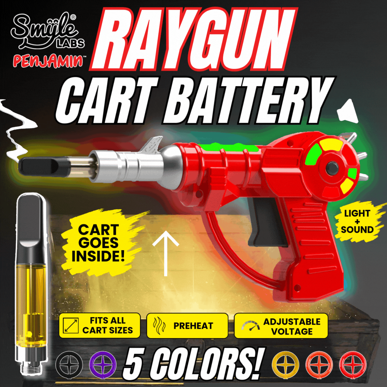 Raygun Penjamin Battery with Lights and Sound