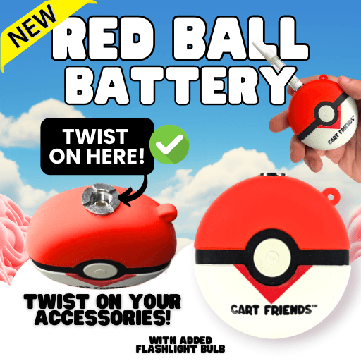pokeball vape battery Red Ball Twist-On Battery