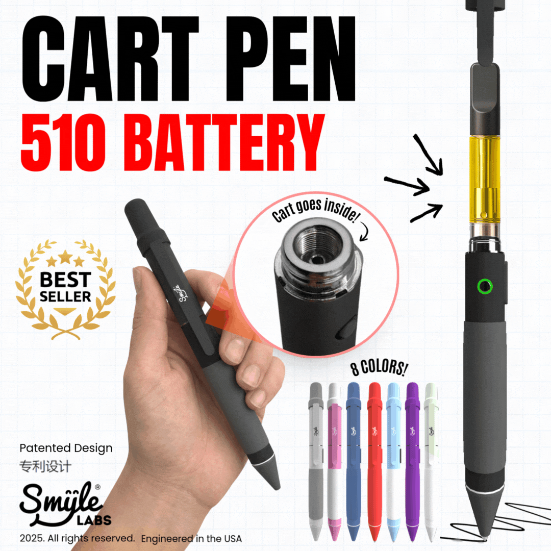 Best Vape Pens For Cartridges 510 Penjamin Cart Pen by Smyle Labs 510 Thread Vape Carts: Your Complete Guide To Universal Compatibility And Best Battery Choices - Elemental Wellness Cannabis Dispensary San Jose Best Vape Pens For Cartridges 510 Penjamin Cart Pen by Smyle Labs 510 Thread Vape Carts: Your Complete Guide To Universal Compatibility And Best Battery Choices - Elemental Wellness Cannabis Dispensary San Jose