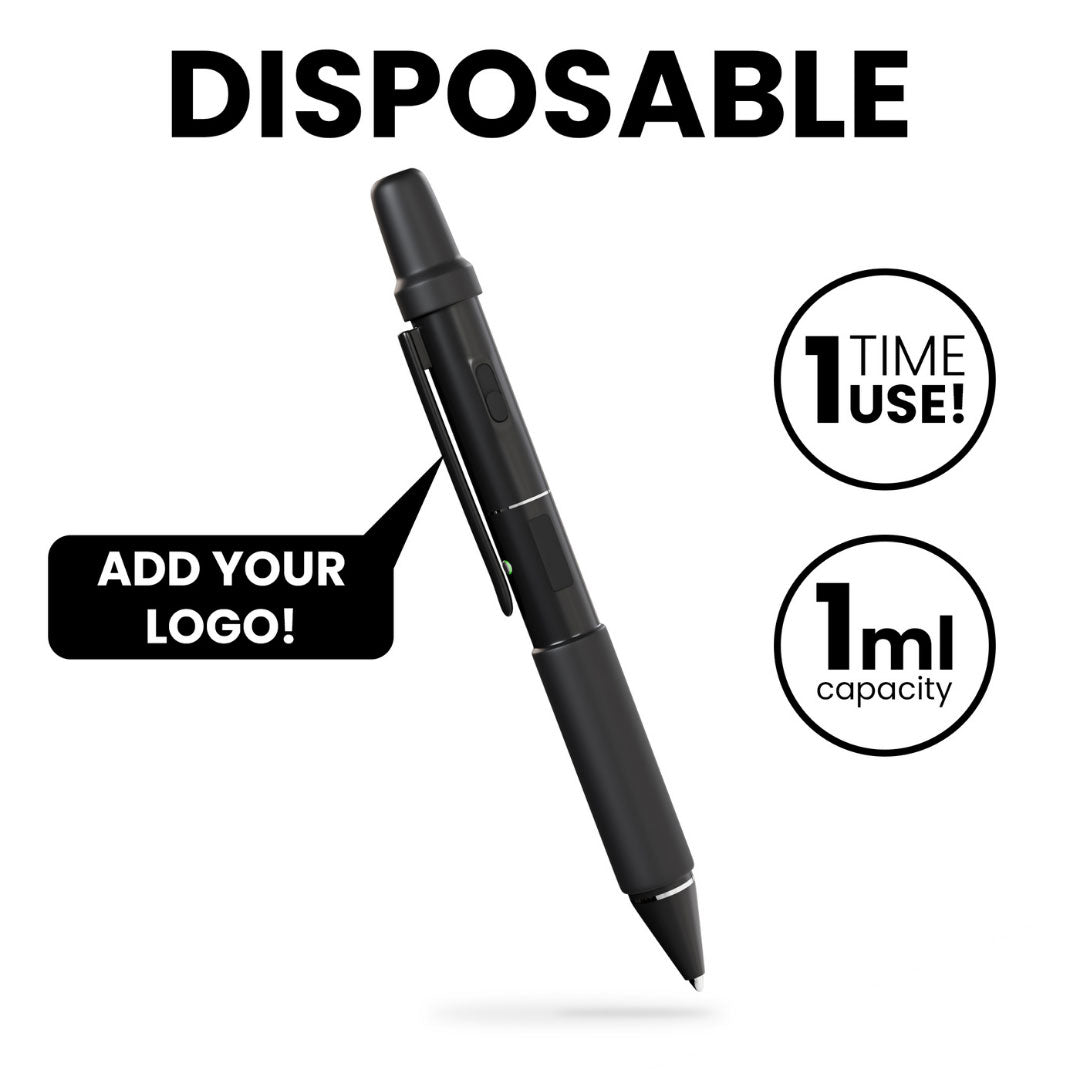 1ML Disposable pen with branding options 